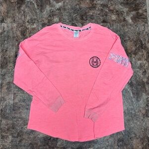 PINK Victoria's Secret Coral Long Sleeve Tee